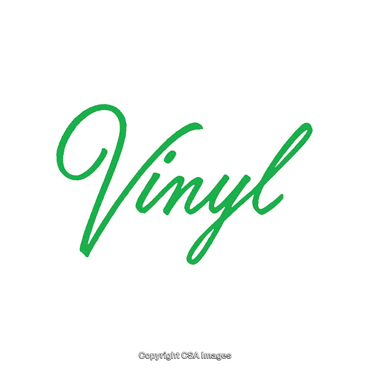 Green Stylized Vinyl Sign with Elegant Calligraphic Font