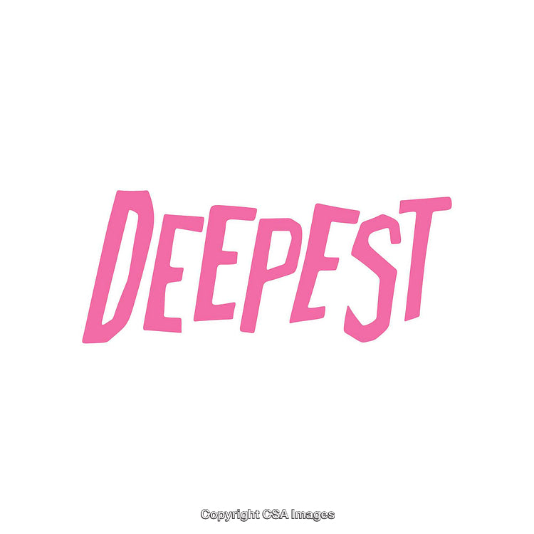 Bold Pink Text in Stylized Typeface on White Background
