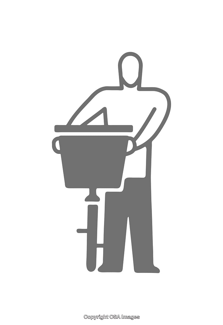 Minimalistic Icon Featuring a Person With a Bicycle Design
