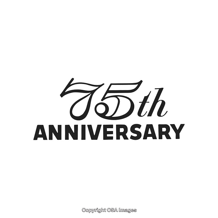 Elegant Logo Design for 75th Anniversary Celebration Event