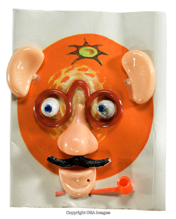 Colorful Plastic Parts Forming a Fun Face with Creative Design