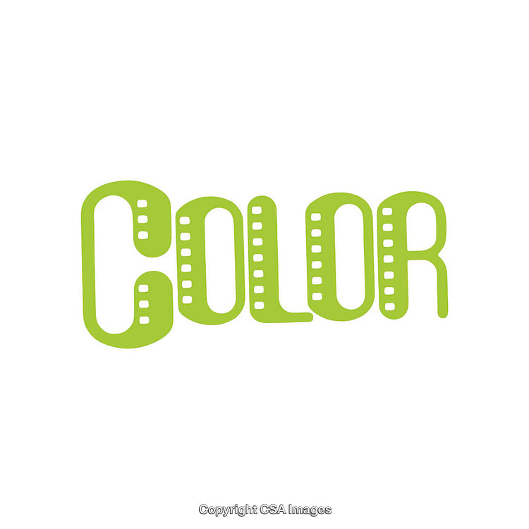 Green Color Logo Design with Filmstrip Inspired Lettering