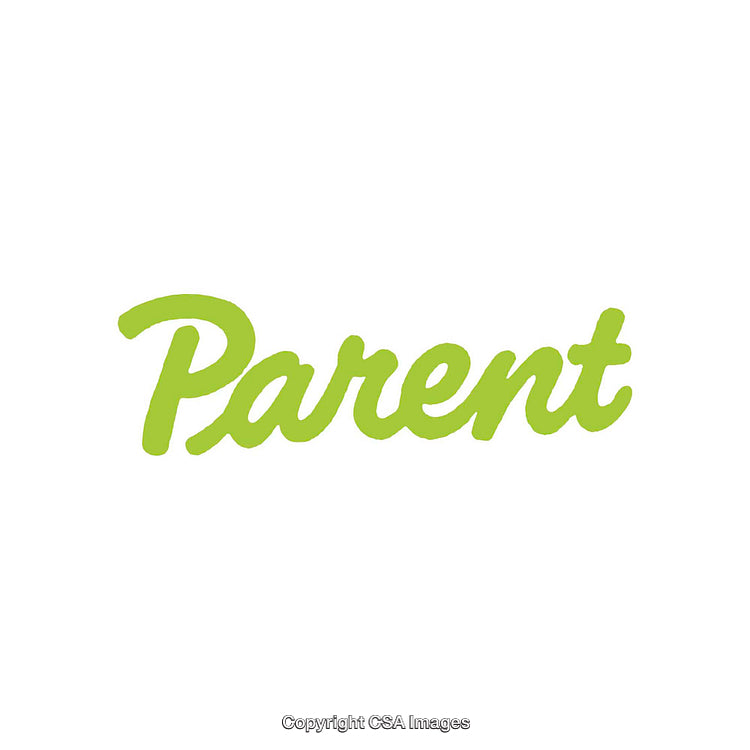 Stylish Green 'Parent' Text on Minimal White Background
