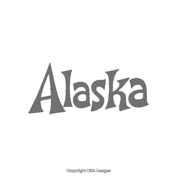 Stylized One-Word Design Featuring the Word 'Alaska' in Unique Font