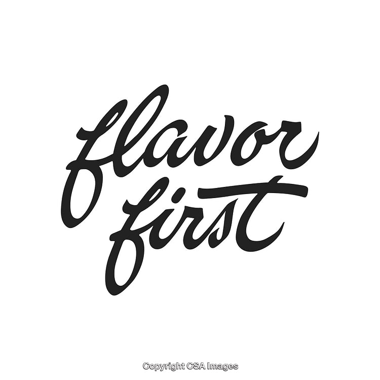Stylish Handwritten Flavor First Logo for Modern Branding and Marketing