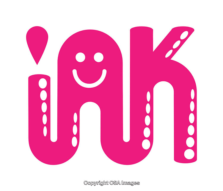 Bright Pink Icon With Playful Smiley Face and Creative Design