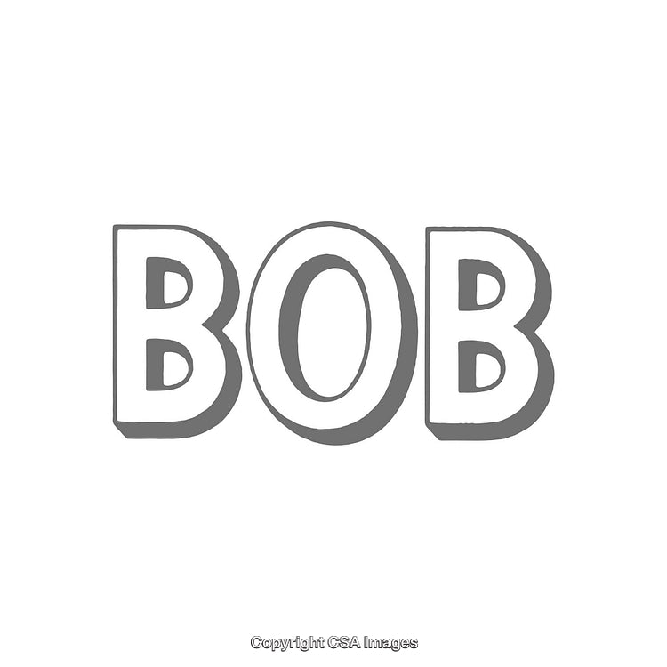 Bold Gray Text on White Background in Cartoon Style