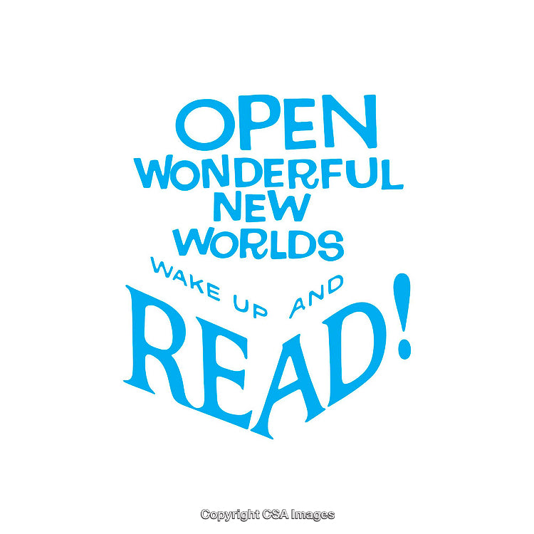Inspirational One-Color Typography Motivating Readers in Simple Blue Design