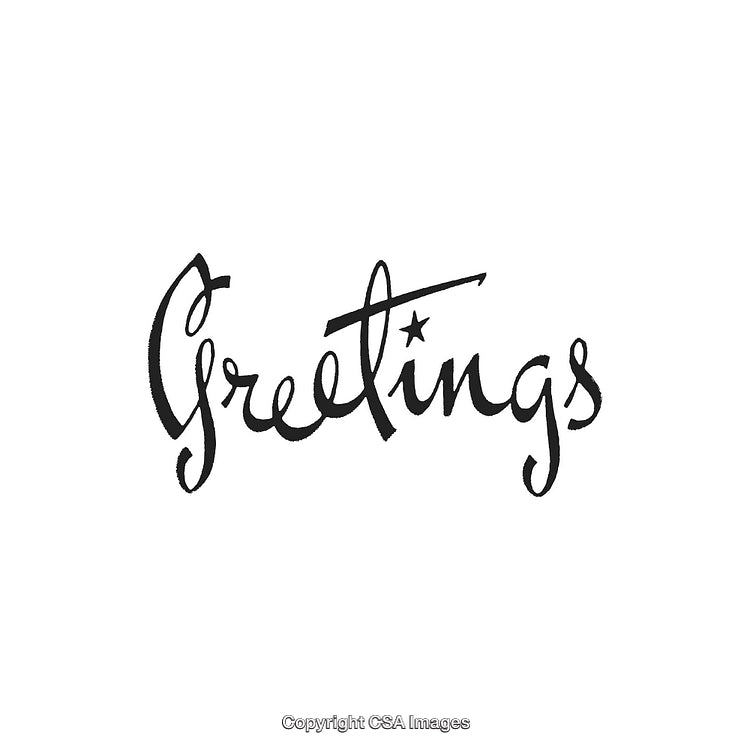 Elegant Handwritten Greetings Typography with a Charming Star Accent