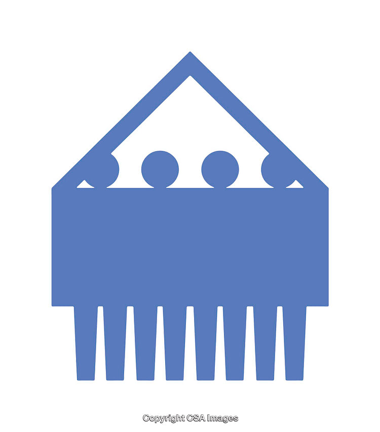 Blue Icon Representing Teamwork and Family in Simplistic Design