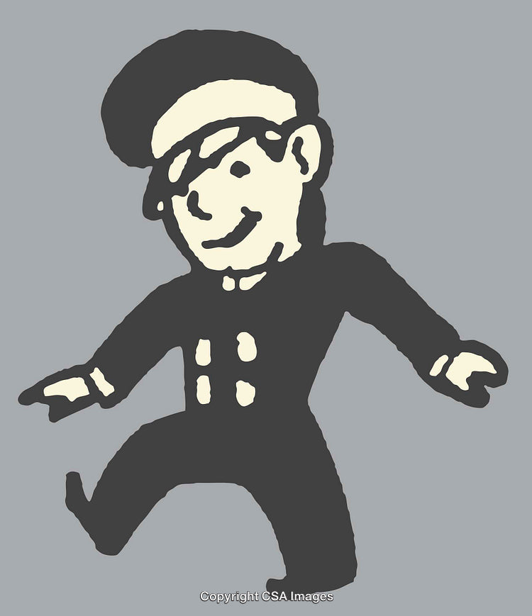 Playful Cartoon Character Illustration with Simple and Charming Design