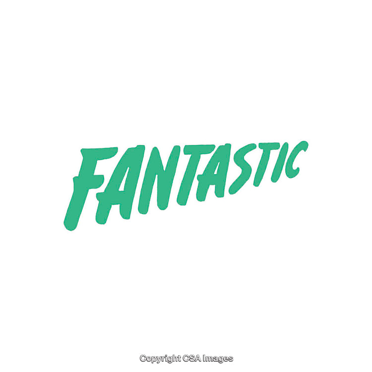 Green 'Fantastic' Text on a Clean White Background