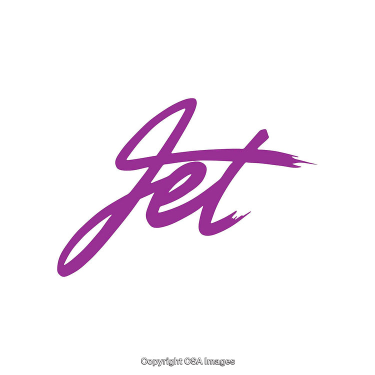 Purple Brush Stroke Style Typography on White Background