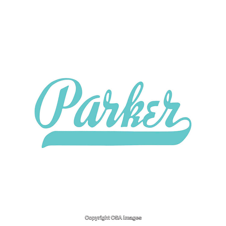Stylized Cursive Typography Design Featuring the Name in Light Blue on White