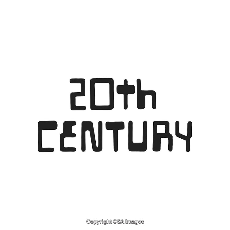 Stylized Retro Typography Design Highlighting the Genre of 20th Century Text Art