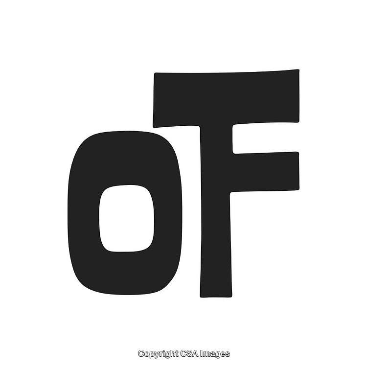 Bold Black and White Lettering Design of Unique Typography Art