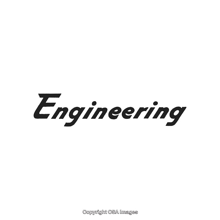Stylized Typography Featuring the Word 'Engineering' in Bold Letters