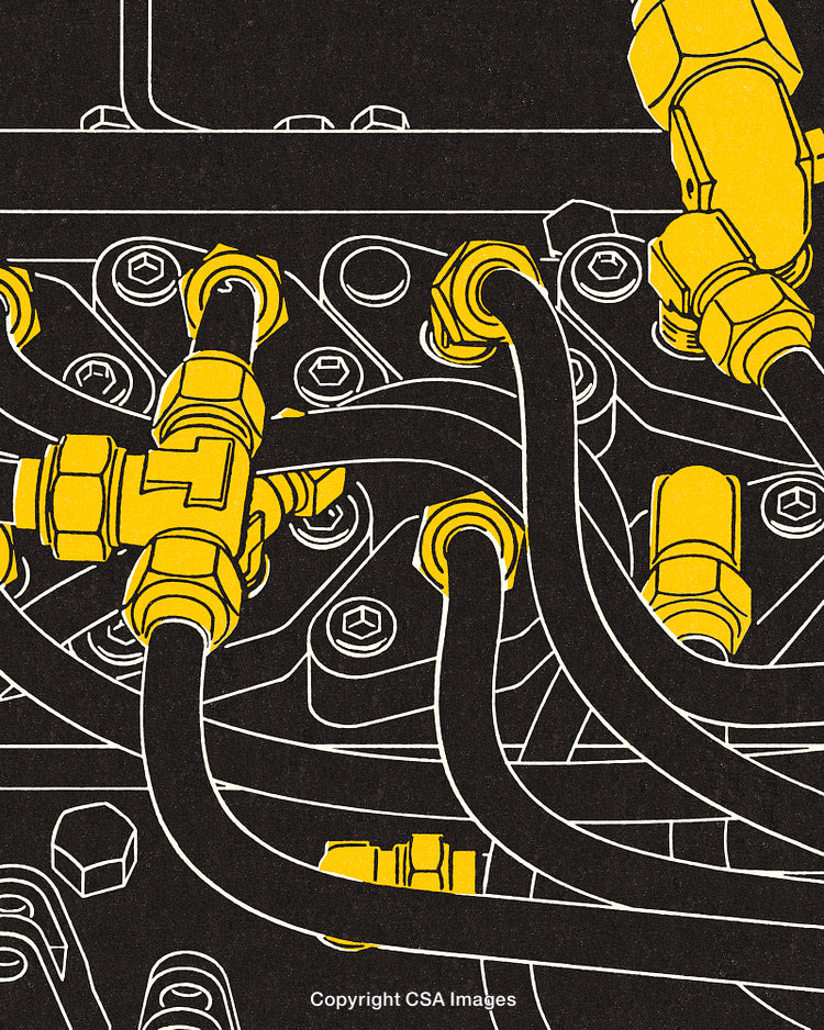 Detailed Diagram of Hydraulic System Components and Connections