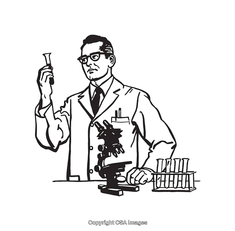 Scientist in Laboratory Conducting Experiments with Scientific Equipment
