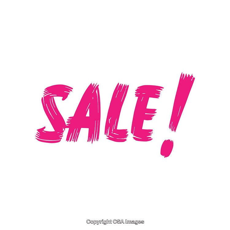 Vibrant Pink Sale Text on White Background for Marketing Design
