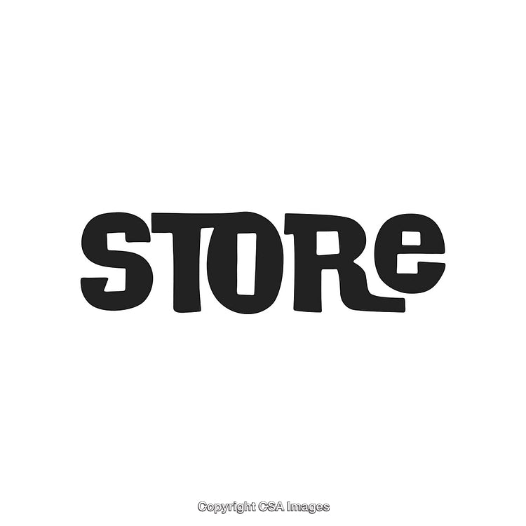 Creative Bold Text Art Featuring a Unique Store Typography Design