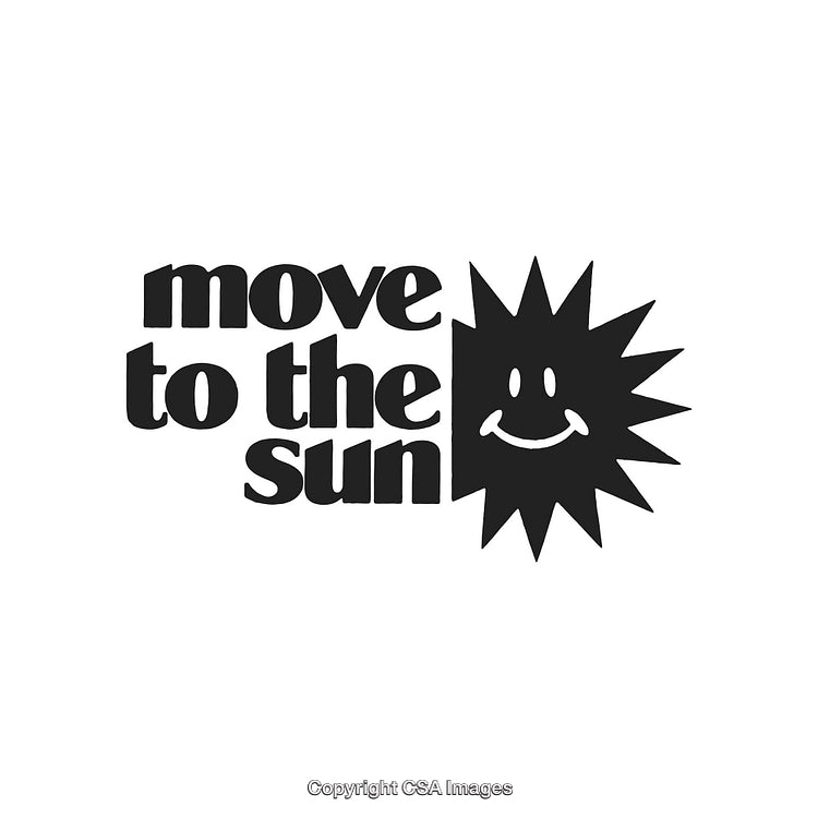 Inspirational Retro Sun Design With Cheerful Smile for Positive Messaging