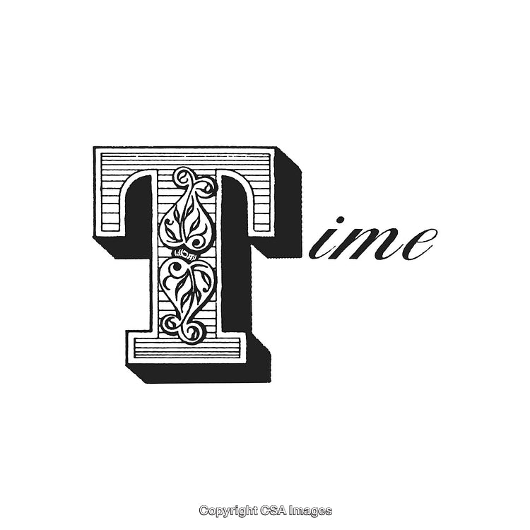 Elegant Decorative Letter T Featuring Ornate Floral Design and Script Text