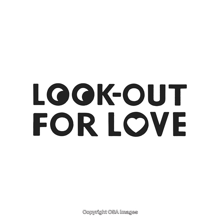 Inspirational Typography with Heart Design Highlighting Love and Appreciation