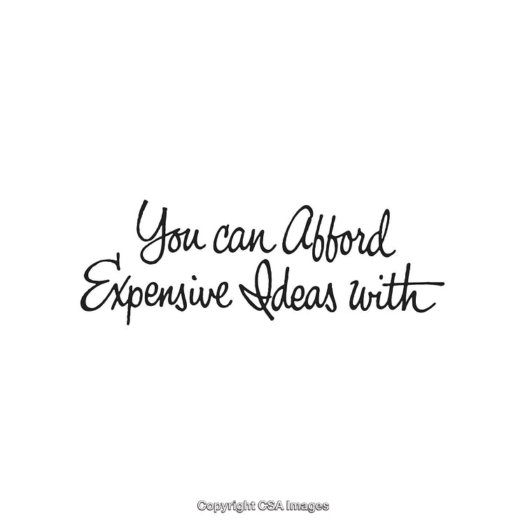 Inspirational Typography Design Encouraging Creative Ideas and Financial Freedom