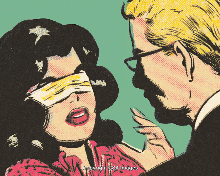 Retro Comic-Style Illustration of a Dramatic Scene