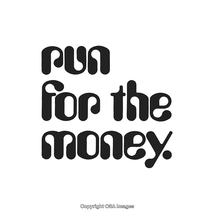 Retro Stencil Sculpture Typographic Design with Motivational Message in Bold Lettering