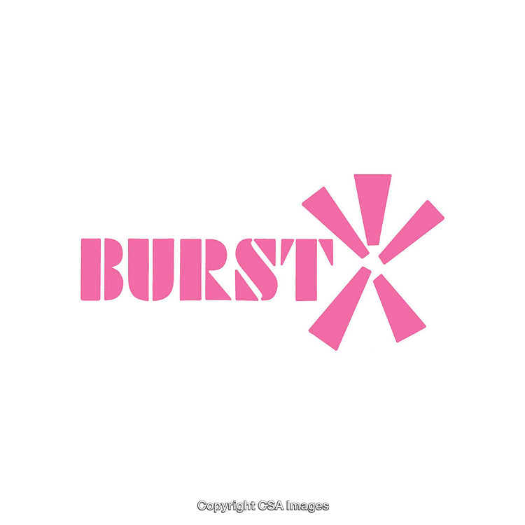 Modern Pink Burst Design Featured on a Clean White Background