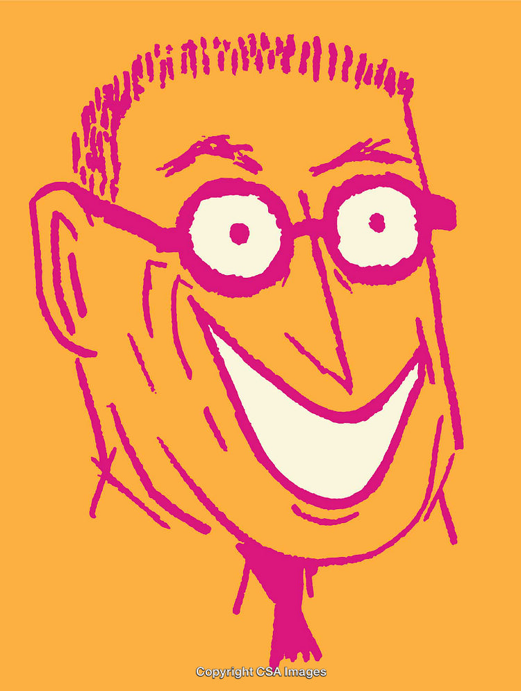 Vibrant Cartoon Portrait With Bold Colors and Expressive Style
