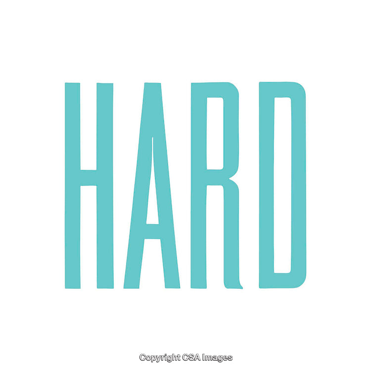Single Word Design with Bold Text on White Background