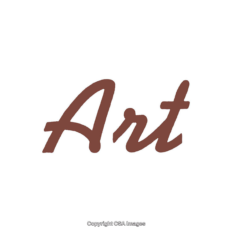 Stylized Calligraphy Word Art on a Clean White Background