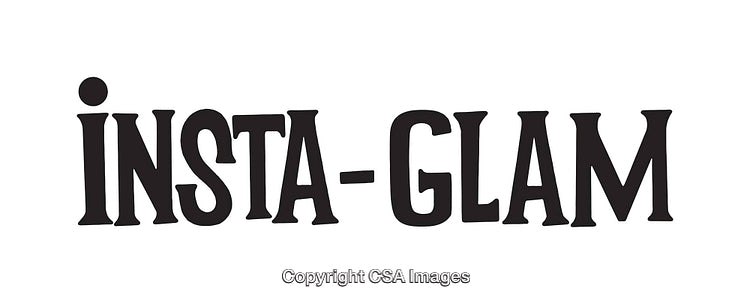 Bold Black and White Line Art Insta-Glam Design