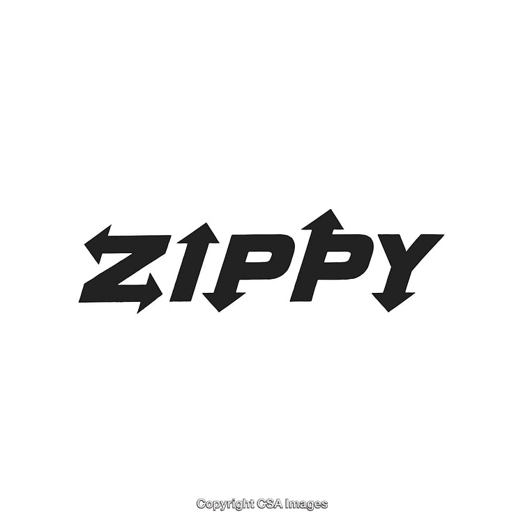 Dynamic Logo Design Featuring Arrows and Unique Typography on White Background