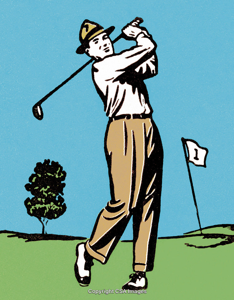 Man Golfing