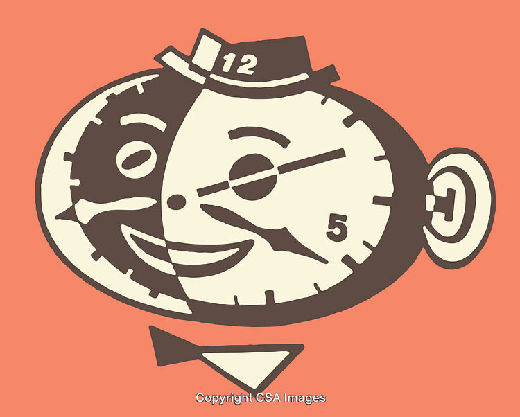 Surreal Clock Face Art with Distinct Expressions and Unique Design