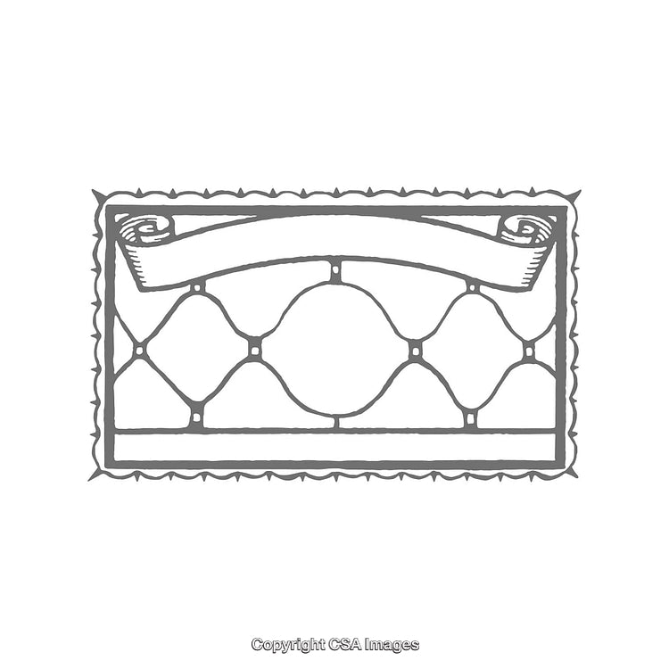 Decorative Vintage Frame with Scroll and Ornate Pattern
