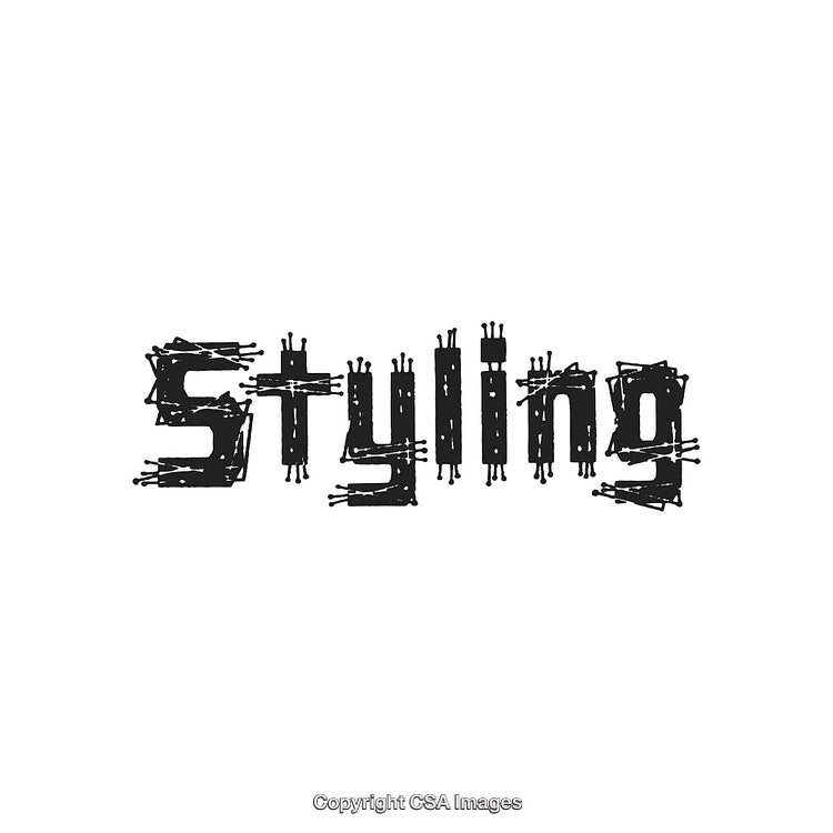 Industrial Styled Typography With Unique Letters on a White Background