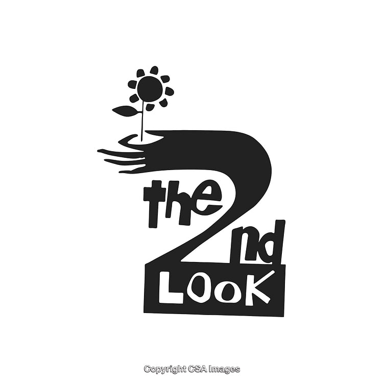 Creative Monochrome Logo Featuring Flower and Text Typography Design