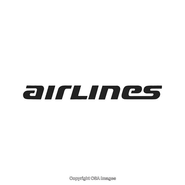 Simplistic Black Text Logo Design for an Airline Branding Concept