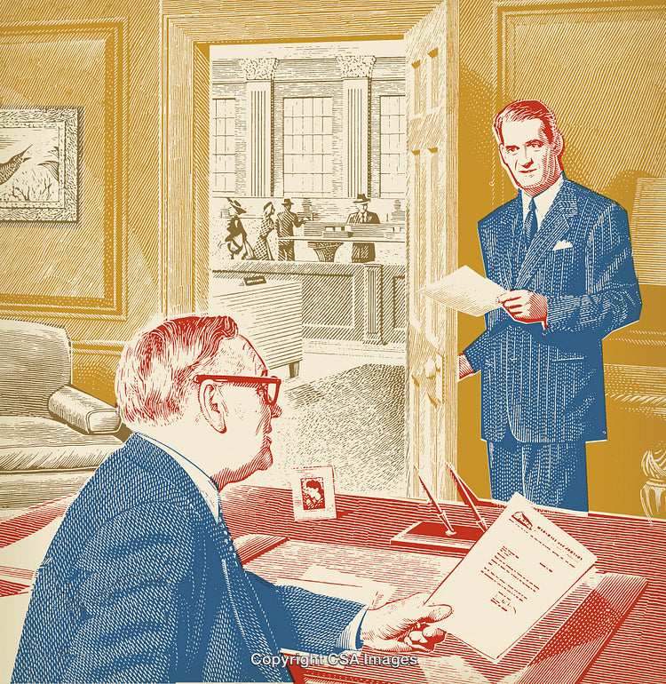 Two Businessmen in a Meeting