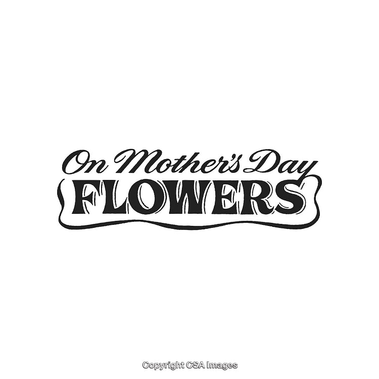 Elegant Mother's Day Typography Design Promoting Flowers and Gratitude