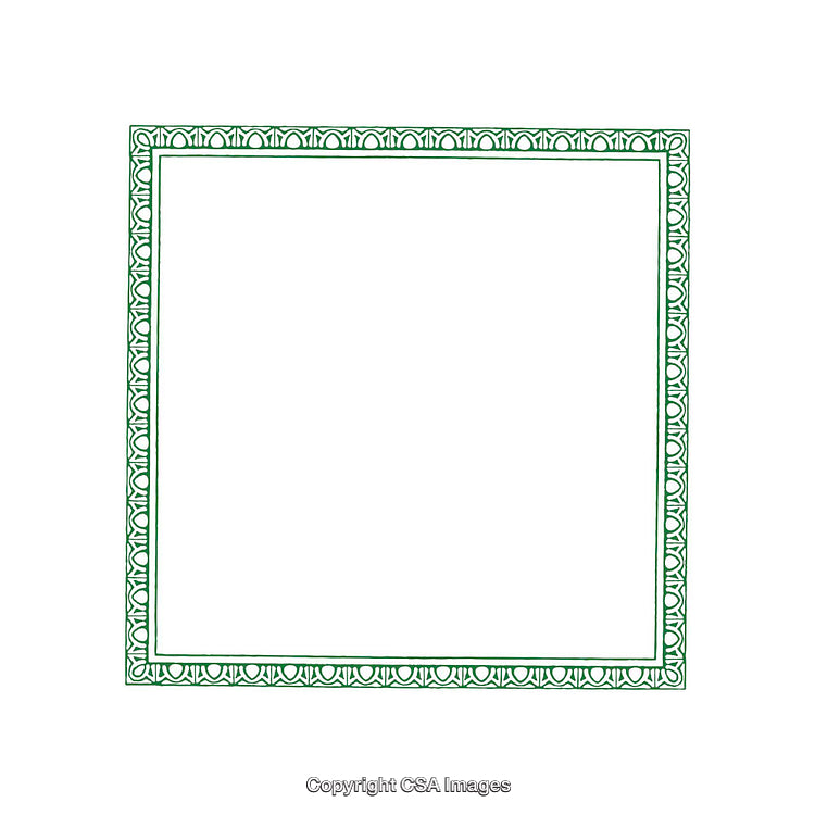 Ornate Green Border Frame for Decorative and Artistic Projects