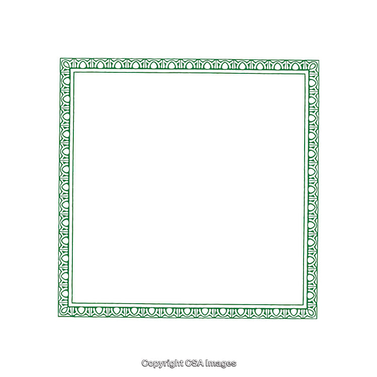 Ornate Green Border Frame for Decorative and Artistic Projects