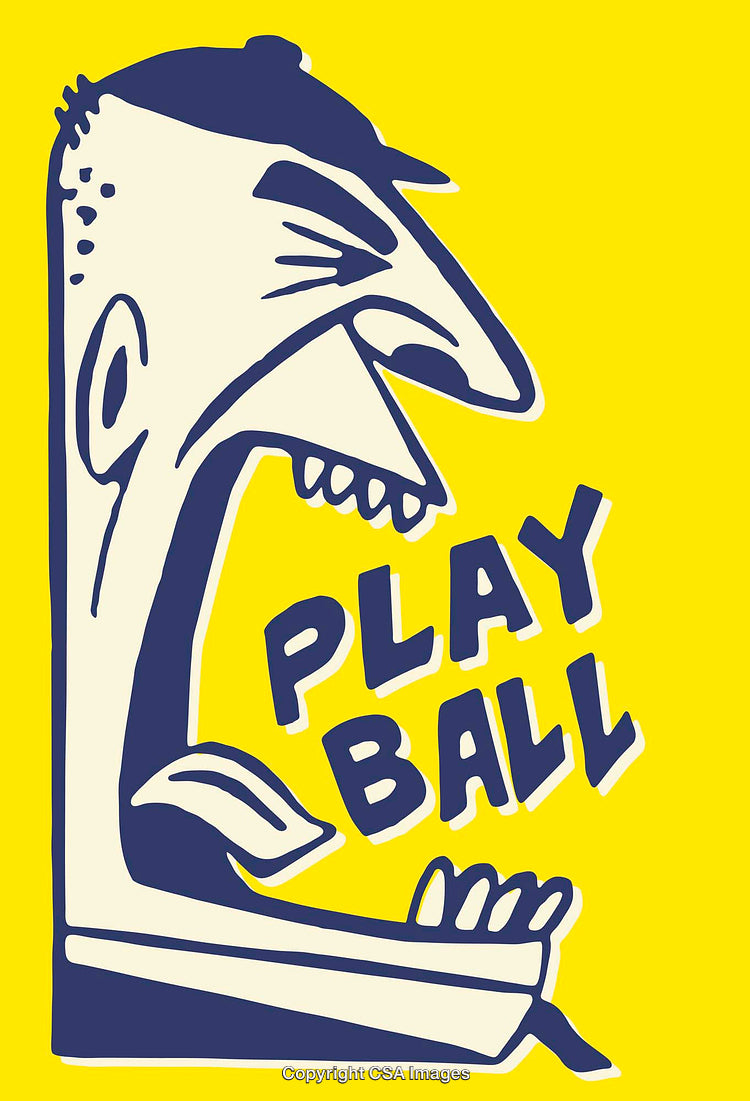 Bold Illustrated Poster with Playful Text and Vibrant Yellow Background