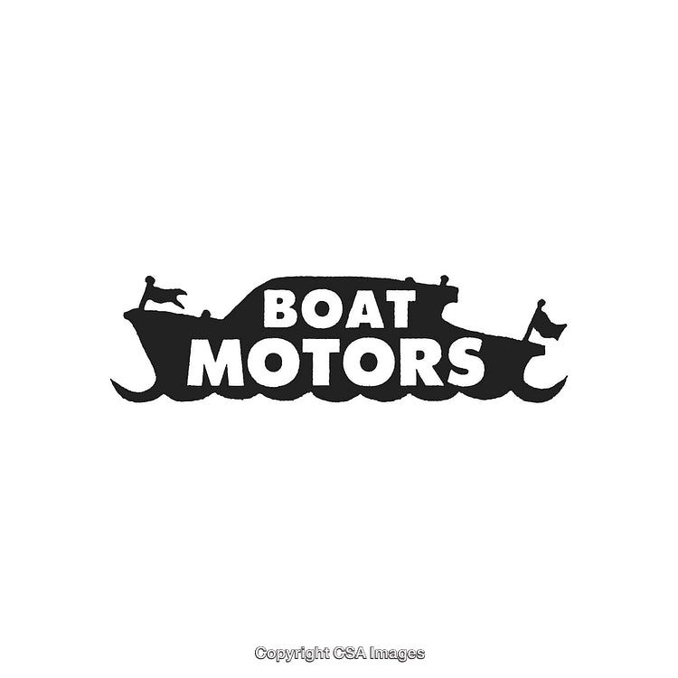 Silhouette Logo of Boat with Text Featuring Marine Navigation Theme