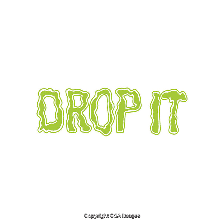 Bold Green Title Text Art with Dynamic Stylish Lettering Design